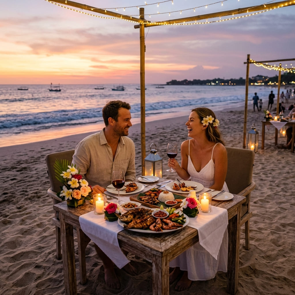 Romantic Escape: Private Beach Dinner & Luxury Couple Experience in Jimbaran Beach — 4